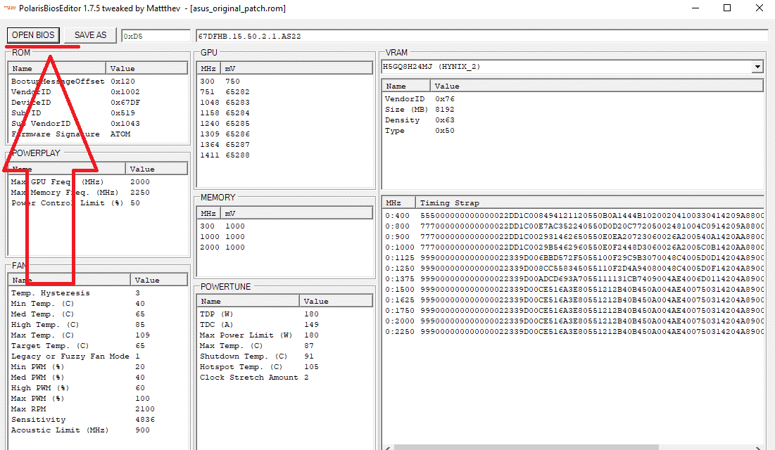 Как открыть polaris bios editor в hive os