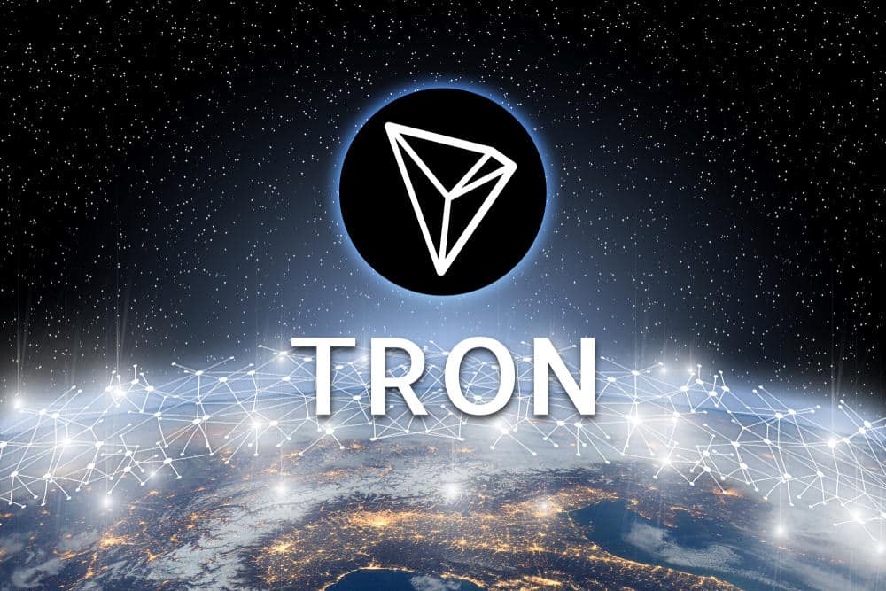 Concept-of-TRON-coin-floating-over-world-network-a-Cryptocurrency-blockchain-platform-Digital-money-Image[1]